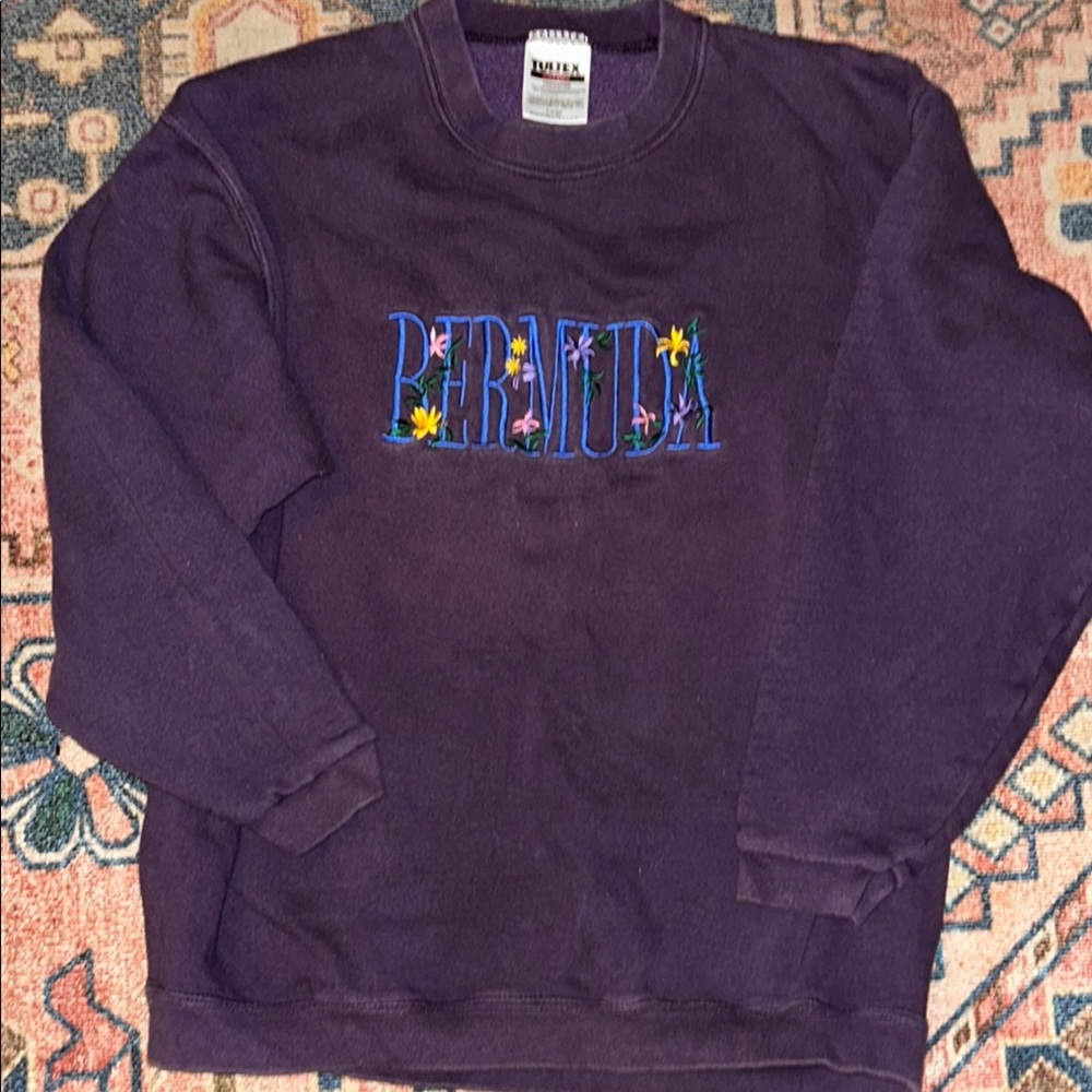 Tultex Purple Crew Neck Sweater